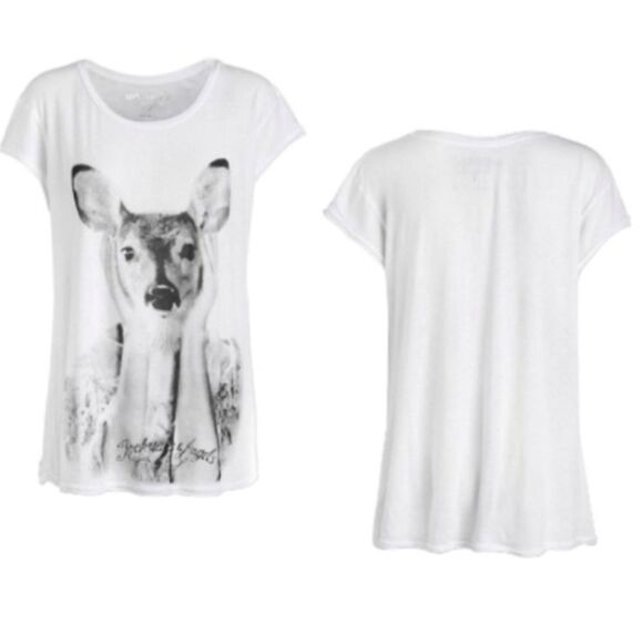 Rockstars & Angels Bambi T-Shirt White soft tee, cool graphic made in LA BNWT - Picture 1 of 1